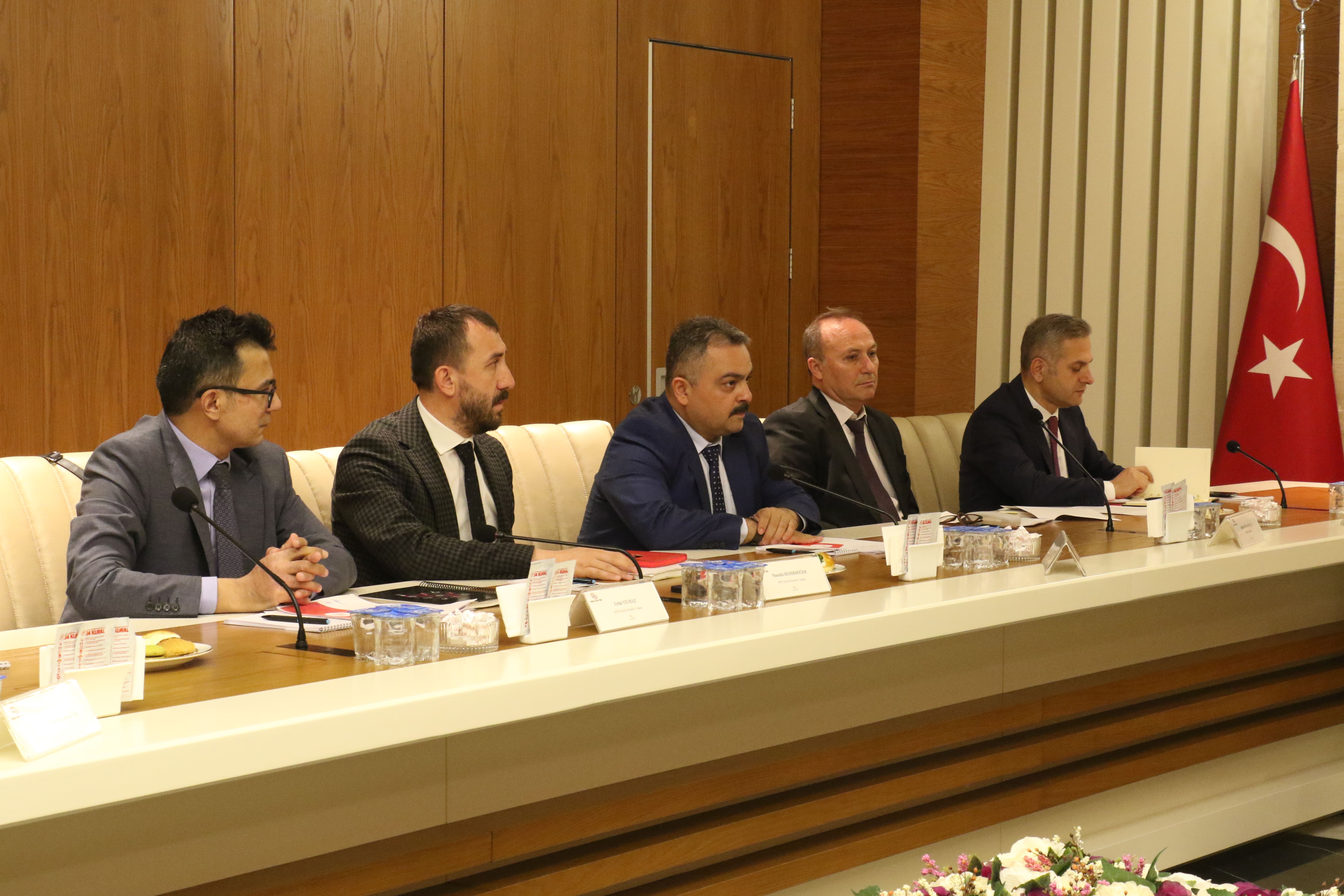 İNŞAAT SEKTÖRÜNDE SOSYAL GÜVENLİK UYGULAMALARI İSTİŞARE TOPLANTISI ATO'DA YAPILDI
